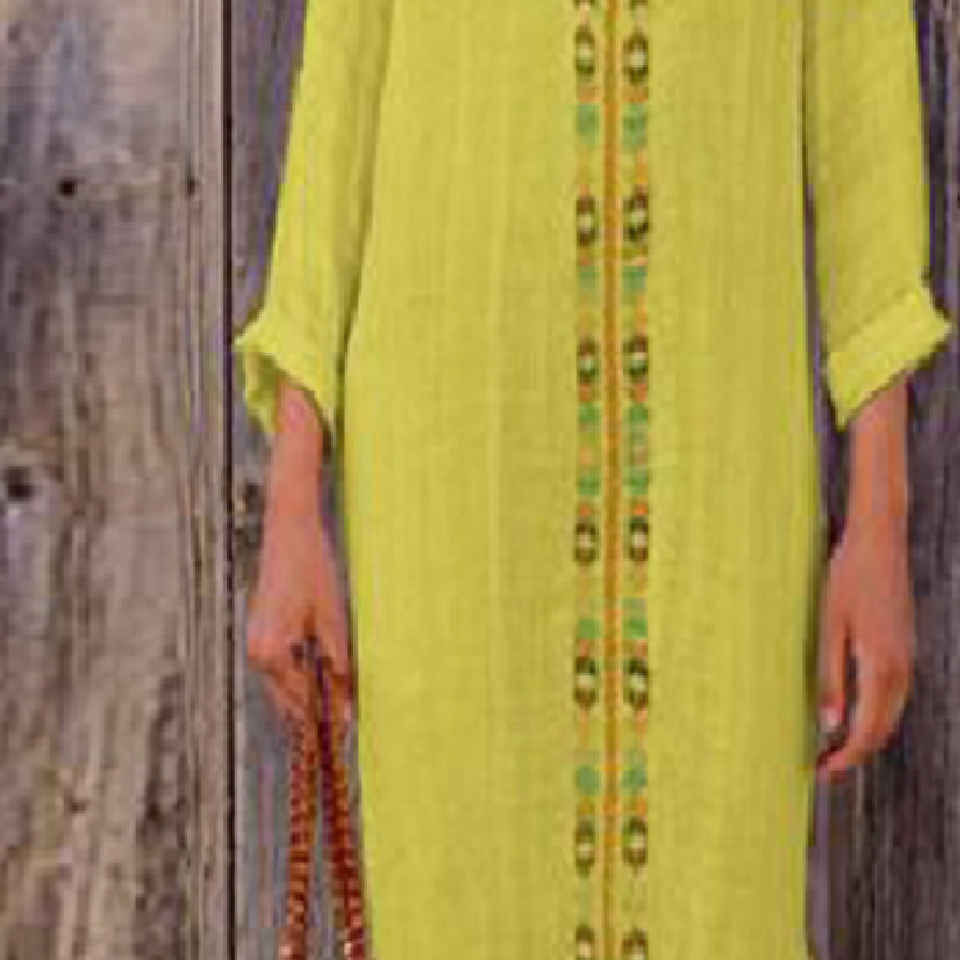 Deep Neck Caftan