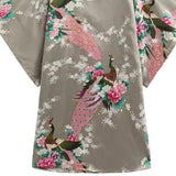 Women Loose Nightgown Sleepwear  Print Kimmono Kaftan Bath Gown Flower Plus Size