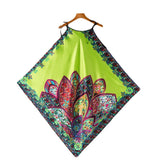 Women Loose Nightgown Sleepwear  Print Kimmono Kaftan Bath Gown Flower Plus Size