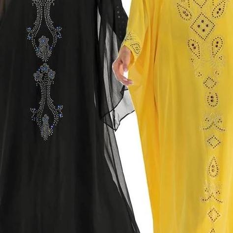 Women Jilbab Batwing Sleeve Dress caftan Long Robe Oversized Middle East New