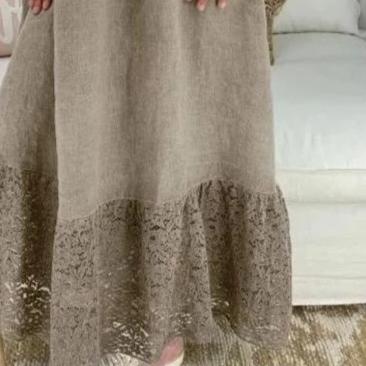Women caftan Dress Split Hem Baggy Long Dress Loose Dresses 2019