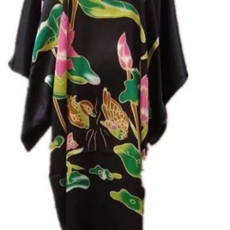 Summer Casual caftan Women Rayon Sleepwear Kimono Bath Gown Nightgown caftan Yukkata