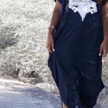 Summer Party Long Maxi Dress 2019 Women Short Batwing Sleeve Printed Vestiodos Sundress Kaftan Femme