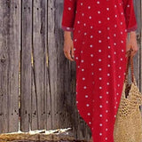 New Fashion Women caftan Split Hem Baggy Dress vestidos femme